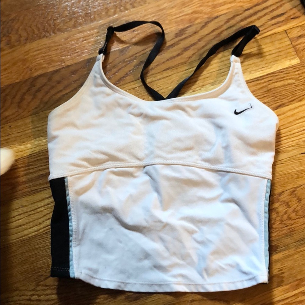 Nike crop top with bra